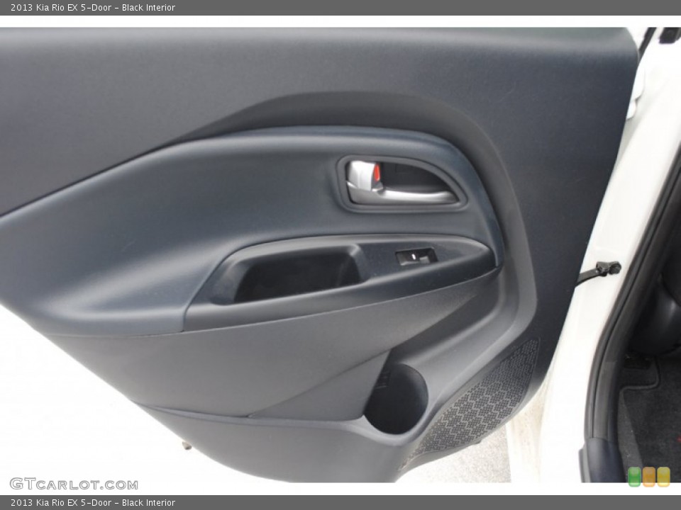 Black Interior Door Panel for the 2013 Kia Rio EX 5-Door #79605040