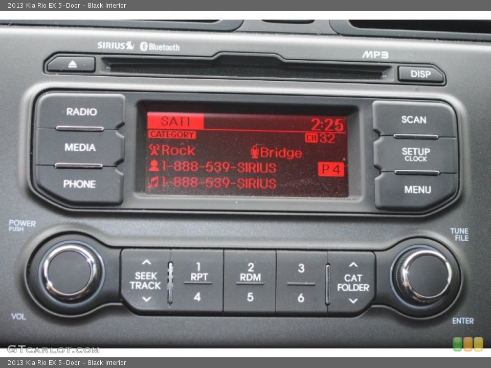 Black Interior Audio System for the 2013 Kia Rio EX 5-Door #79605202