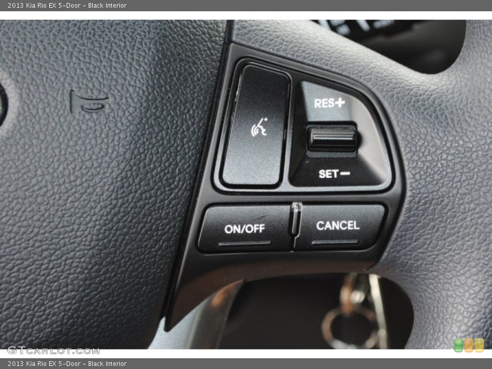 Black Interior Controls for the 2013 Kia Rio EX 5-Door #79605220
