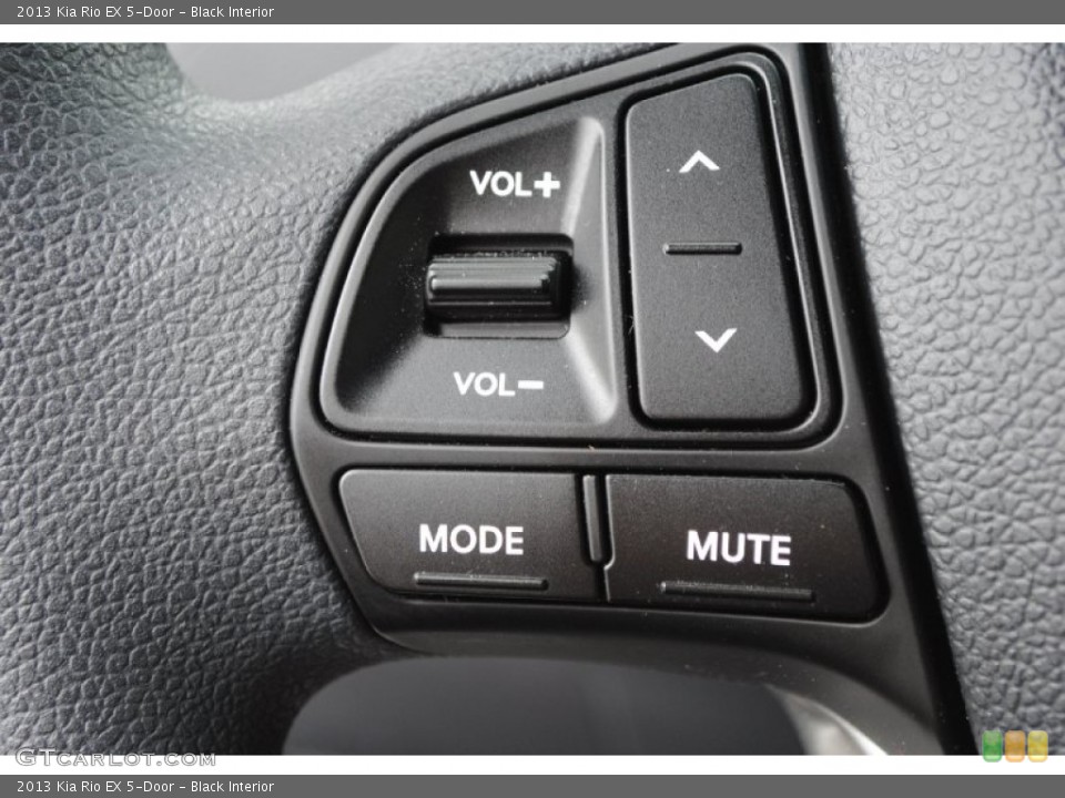 Black Interior Controls for the 2013 Kia Rio EX 5-Door #79605239