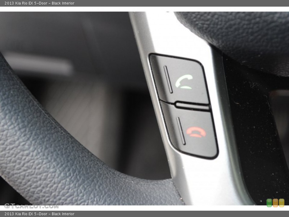 Black Interior Controls for the 2013 Kia Rio EX 5-Door #79605256