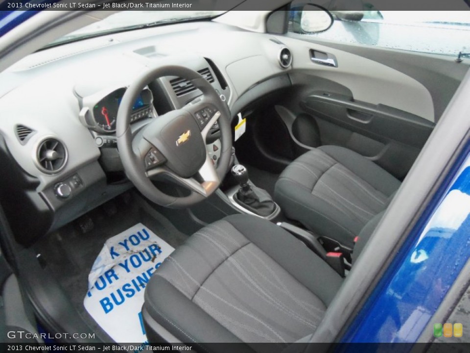 Jet Black/Dark Titanium Interior Prime Interior for the 2013 Chevrolet Sonic LT Sedan #79606396
