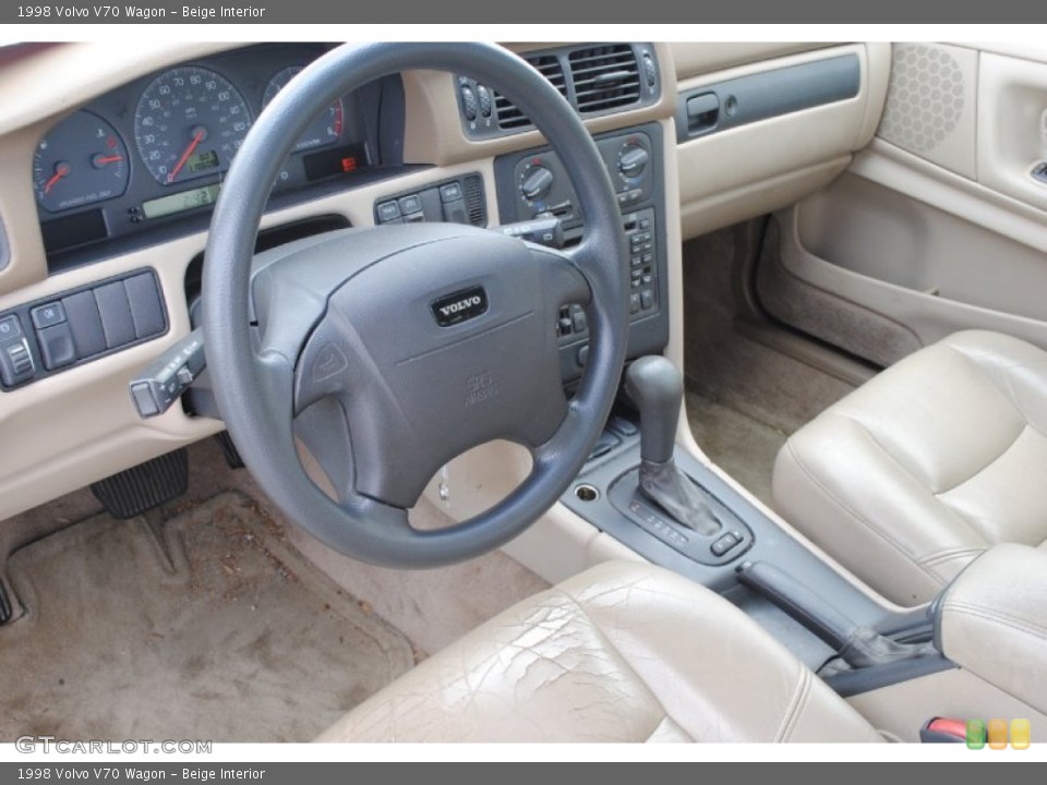 Beige Interior Steering Wheel for the 1998 Volvo V70 Wagon #79608373
