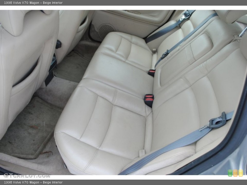 Beige Interior Rear Seat for the 1998 Volvo V70 Wagon #79608546