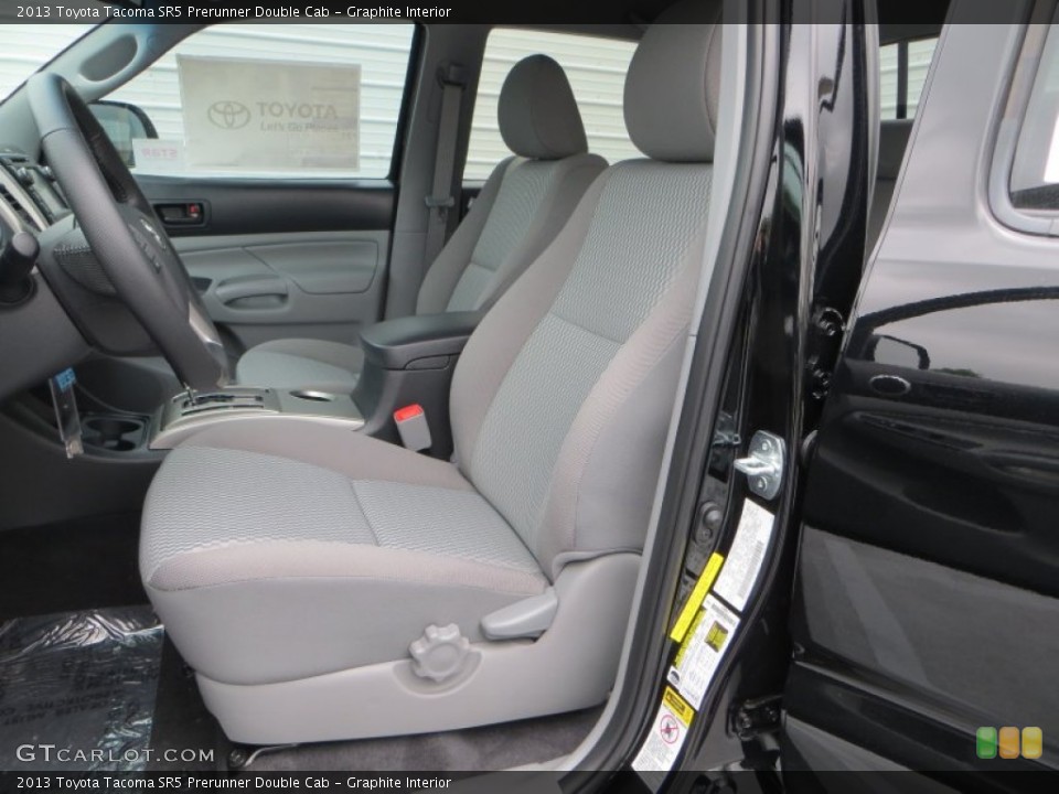 Graphite Interior Front Seat for the 2013 Toyota Tacoma SR5 Prerunner Double Cab #79608547