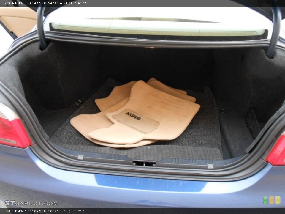 Beige Interior Trunk for the 2004 BMW 5 Series 530i Sedan #79609005