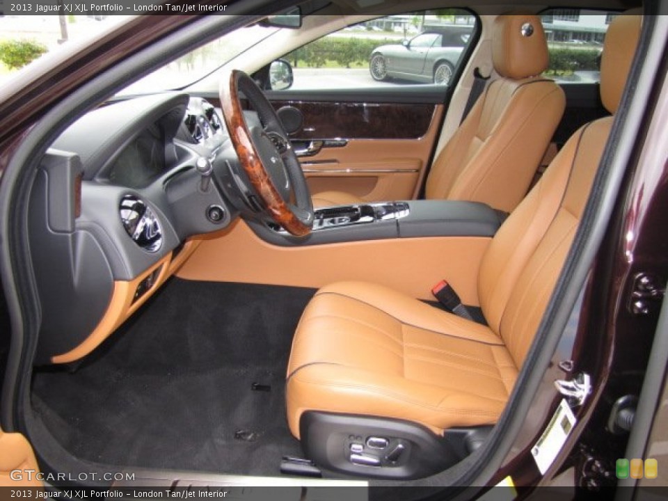 London Tan/Jet Interior Photo for the 2013 Jaguar XJ XJL Portfolio #79609388