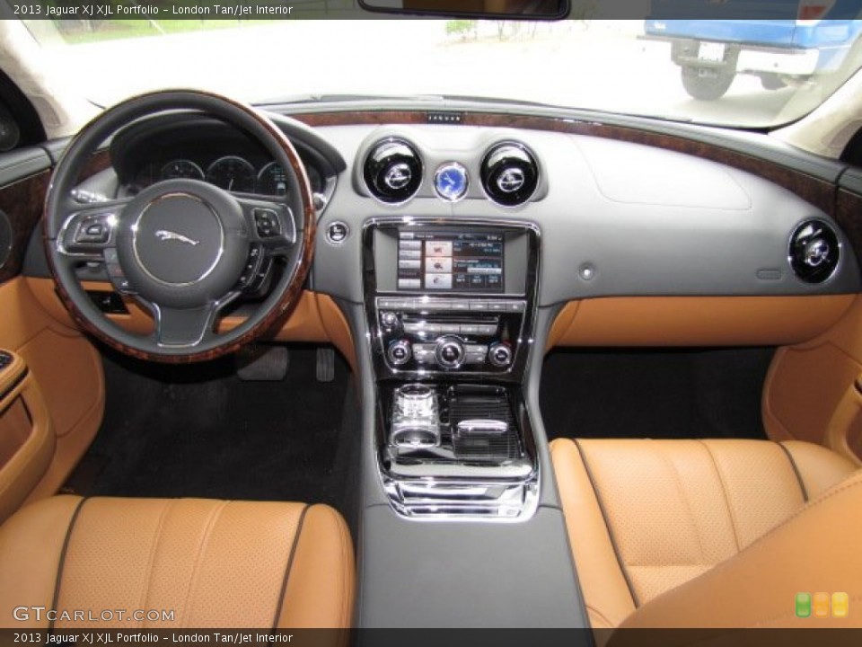 London Tan/Jet Interior Dashboard for the 2013 Jaguar XJ XJL Portfolio #79609402