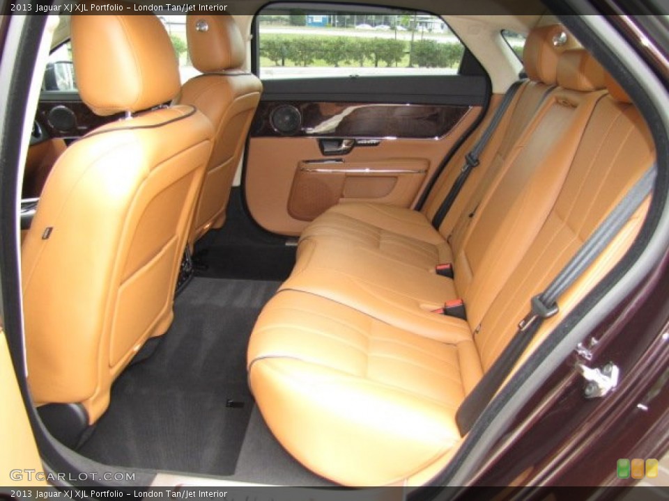 London Tan/Jet Interior Rear Seat for the 2013 Jaguar XJ XJL Portfolio #79609418