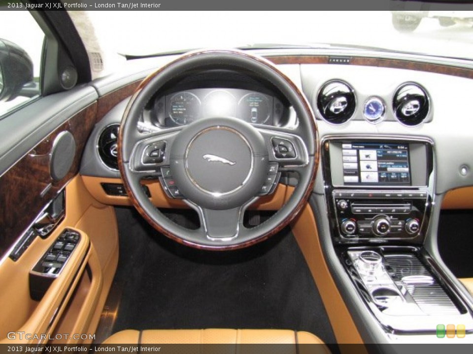London Tan/Jet Interior Dashboard for the 2013 Jaguar XJ XJL Portfolio #79609588