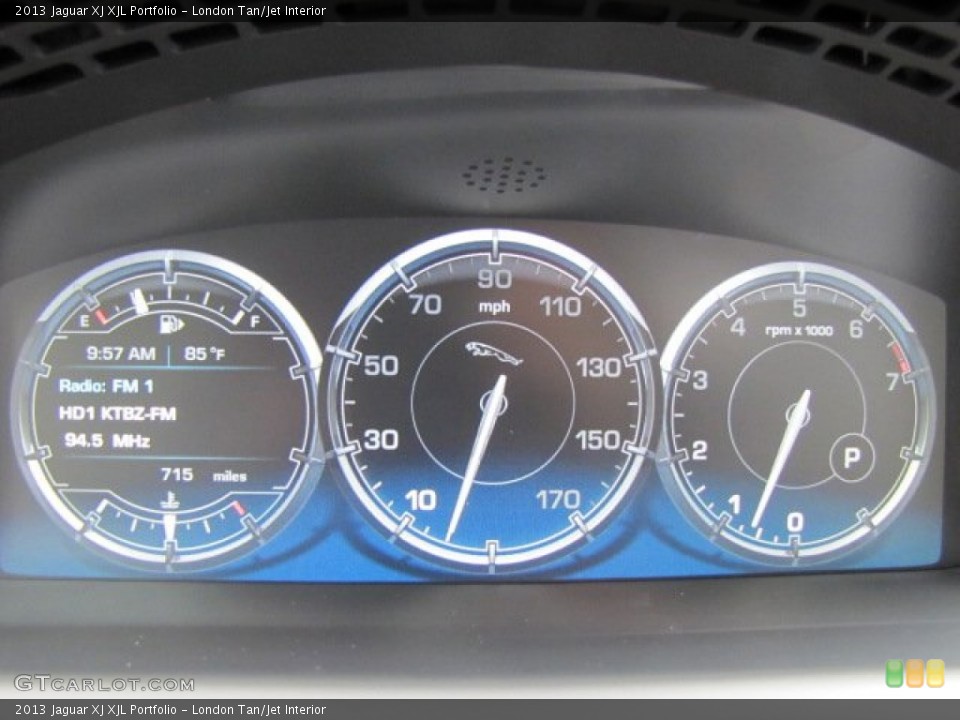 London Tan/Jet Interior Gauges for the 2013 Jaguar XJ XJL Portfolio #79609643
