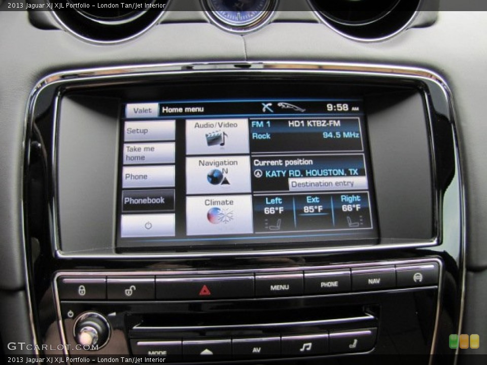 London Tan/Jet Interior Controls for the 2013 Jaguar XJ XJL Portfolio #79609708
