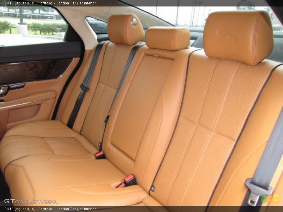 London Tan/Jet Interior Rear Seat for the 2013 Jaguar XJ XJL Portfolio #79609974