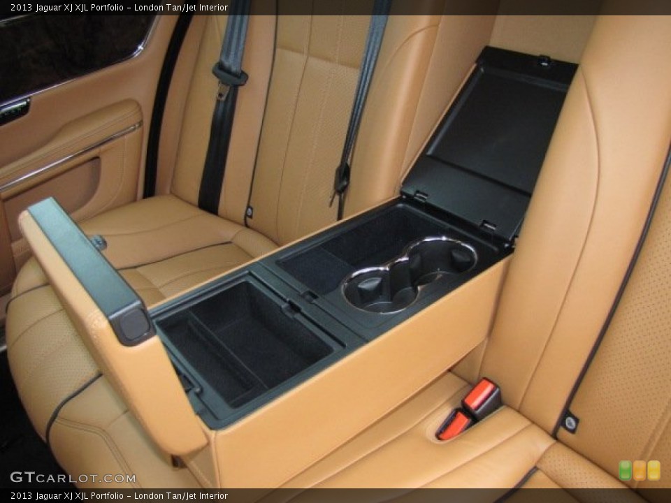 London Tan/Jet Interior Rear Seat for the 2013 Jaguar XJ XJL Portfolio #79609991