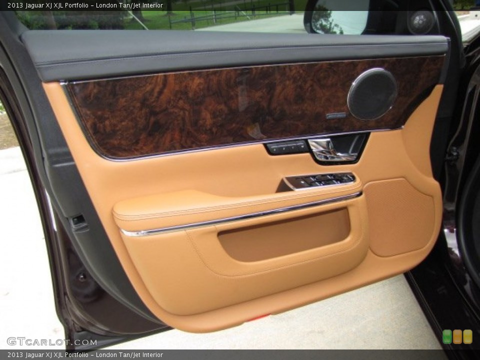 London Tan/Jet Interior Door Panel for the 2013 Jaguar XJ XJL Portfolio #79610180
