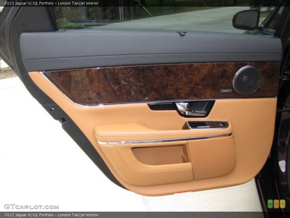 London Tan/Jet Interior Door Panel for the 2013 Jaguar XJ XJL Portfolio #79610218