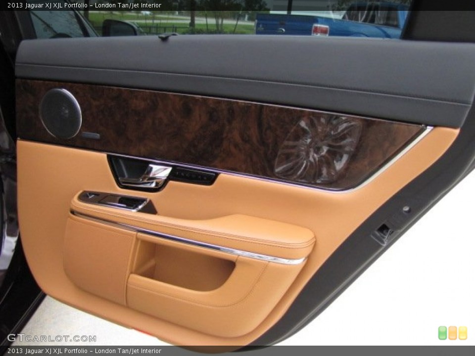London Tan/Jet Interior Door Panel for the 2013 Jaguar XJ XJL Portfolio #79610233