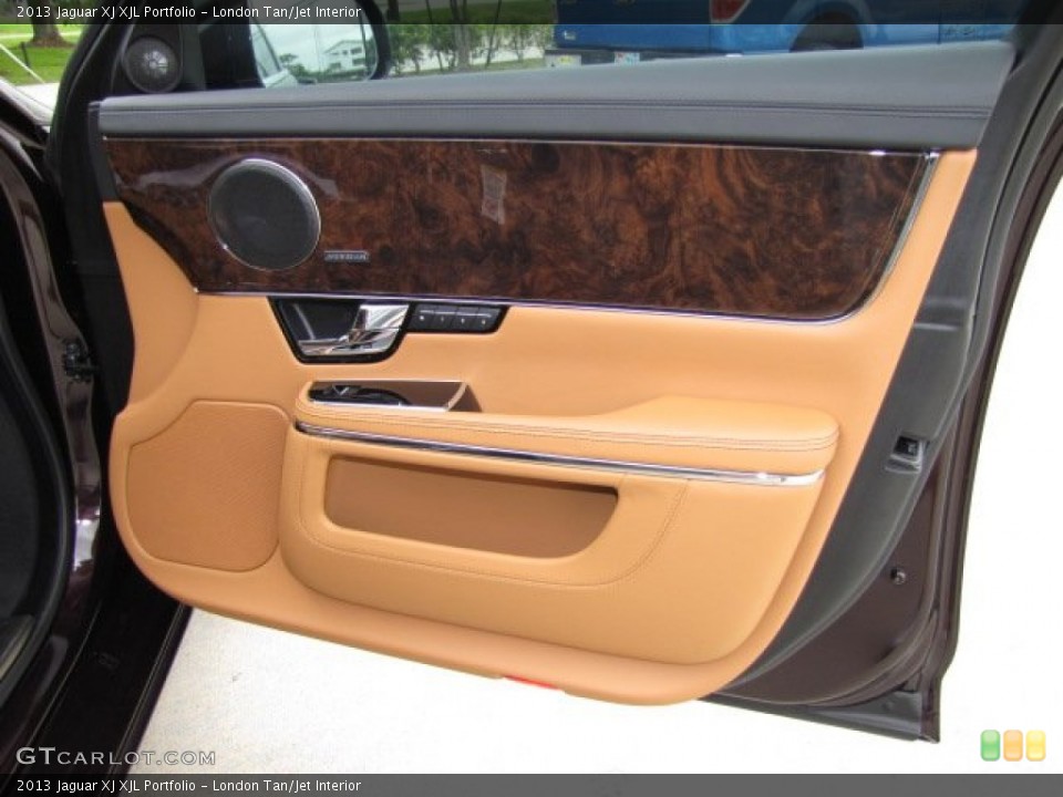 London Tan/Jet Interior Door Panel for the 2013 Jaguar XJ XJL Portfolio #79610251