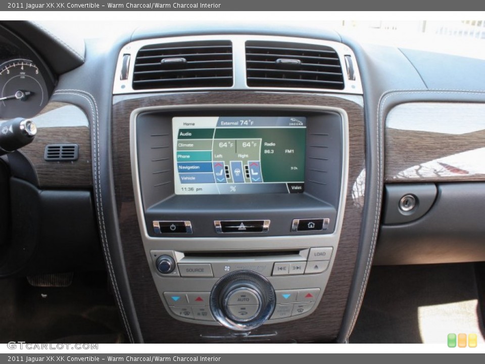 Warm Charcoal/Warm Charcoal Interior Controls for the 2011 Jaguar XK XK Convertible #79612057