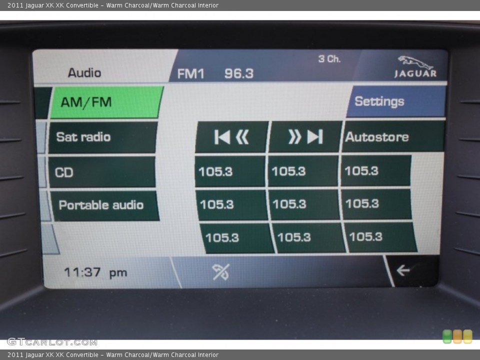 Warm Charcoal/Warm Charcoal Interior Audio System for the 2011 Jaguar XK XK Convertible #79612075