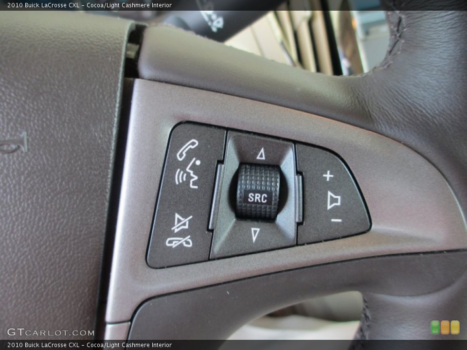 Cocoa/Light Cashmere Interior Controls for the 2010 Buick LaCrosse CXL #79612400