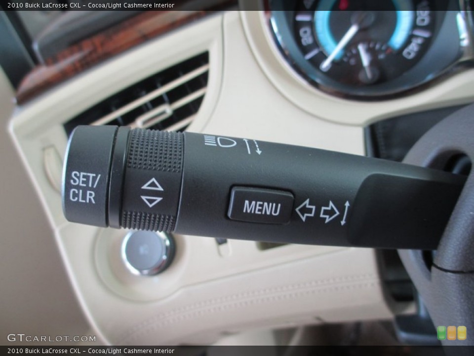 Cocoa/Light Cashmere Interior Controls for the 2010 Buick LaCrosse CXL #79612422