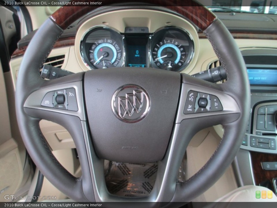 Cocoa/Light Cashmere Interior Steering Wheel for the 2010 Buick LaCrosse CXL #79612493