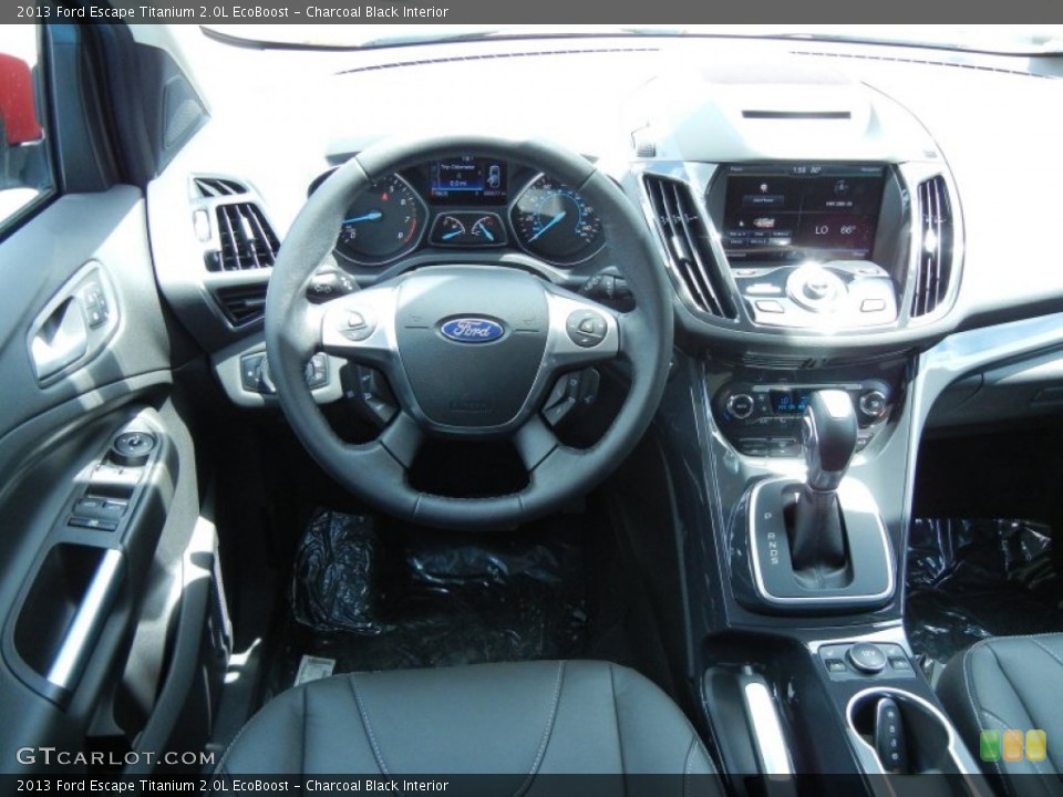 Charcoal Black Interior Dashboard for the 2013 Ford Escape Titanium 2.0L EcoBoost #79613101