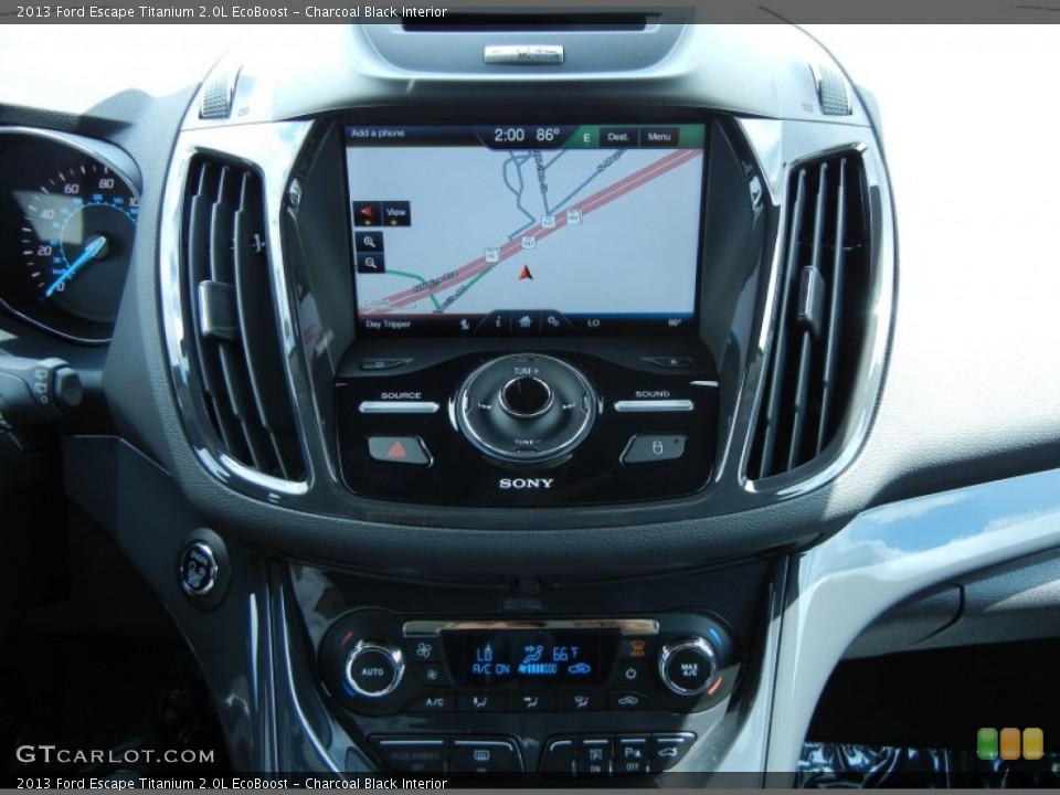 Charcoal Black Interior Controls for the 2013 Ford Escape Titanium 2.0L EcoBoost #79613133