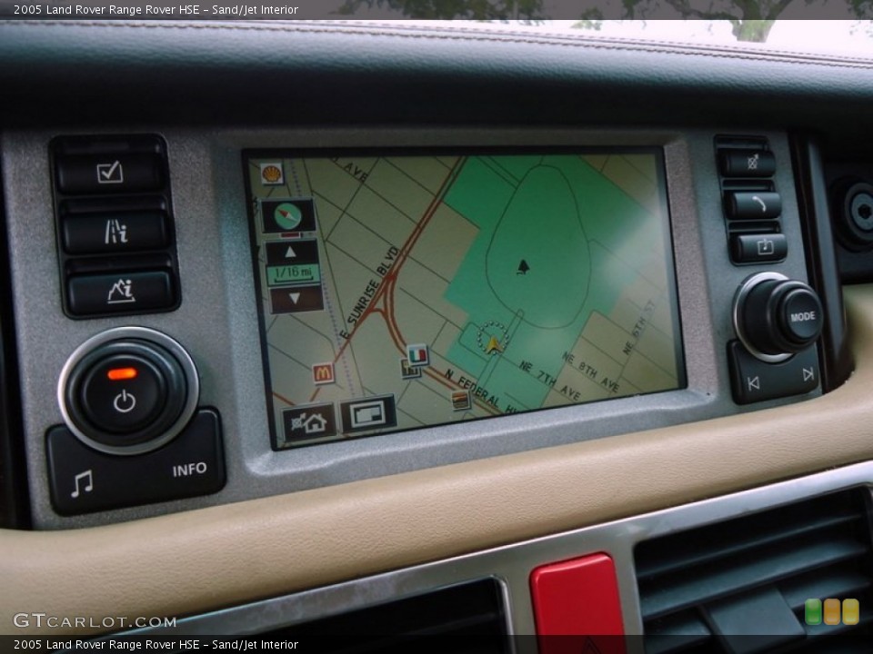 Sand/Jet Interior Navigation for the 2005 Land Rover Range Rover HSE #79614013