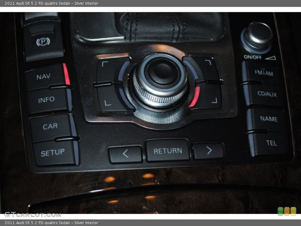 Silver Interior Controls for the 2011 Audi S6 5.2 FSI quattro Sedan #79615163
