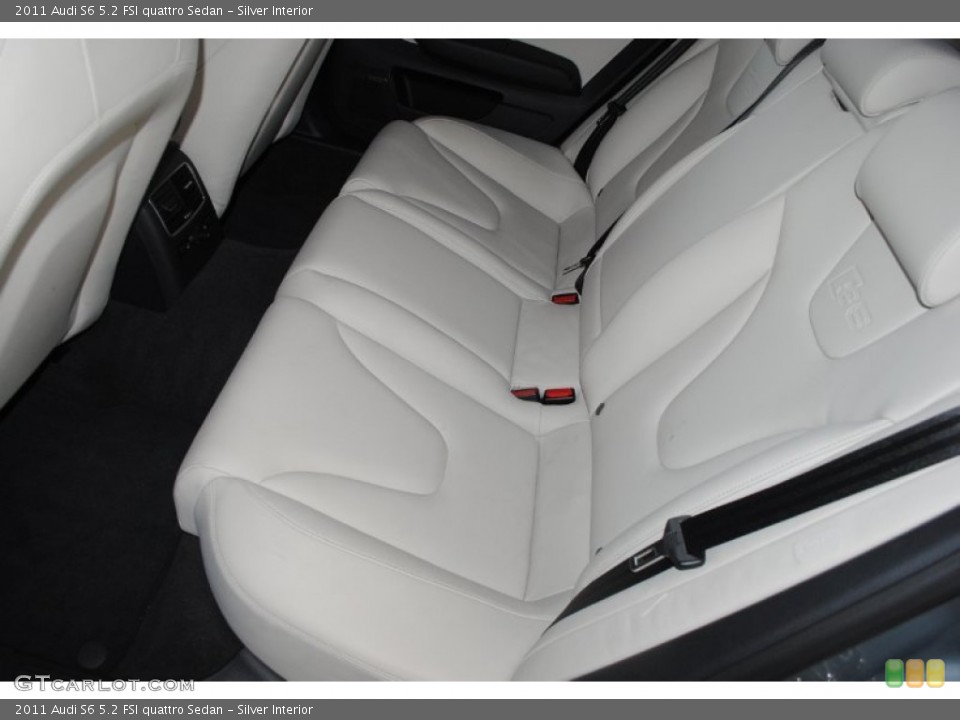 Silver Interior Rear Seat for the 2011 Audi S6 5.2 FSI quattro Sedan #79615244