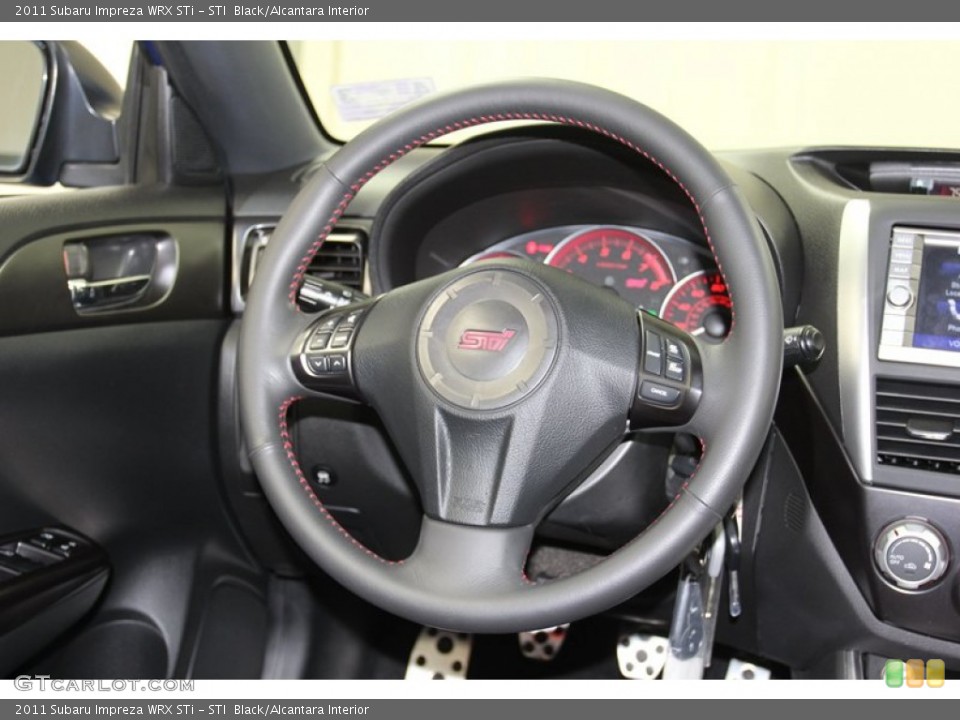 STI  Black/Alcantara Interior Steering Wheel for the 2011 Subaru Impreza WRX STi #79615685
