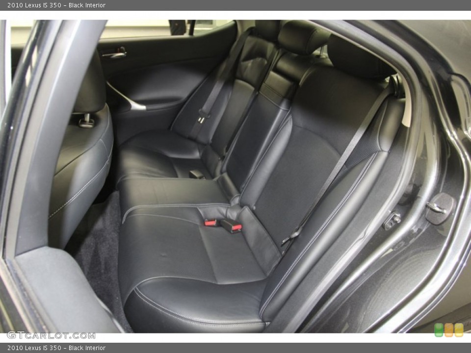 Black Interior Rear Seat for the 2010 Lexus IS 350 #79616269