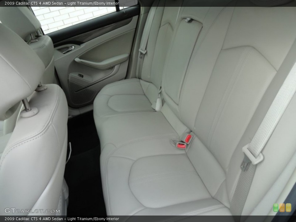 Light Titanium/Ebony Interior Rear Seat for the 2009 Cadillac CTS 4 AWD Sedan #79616312