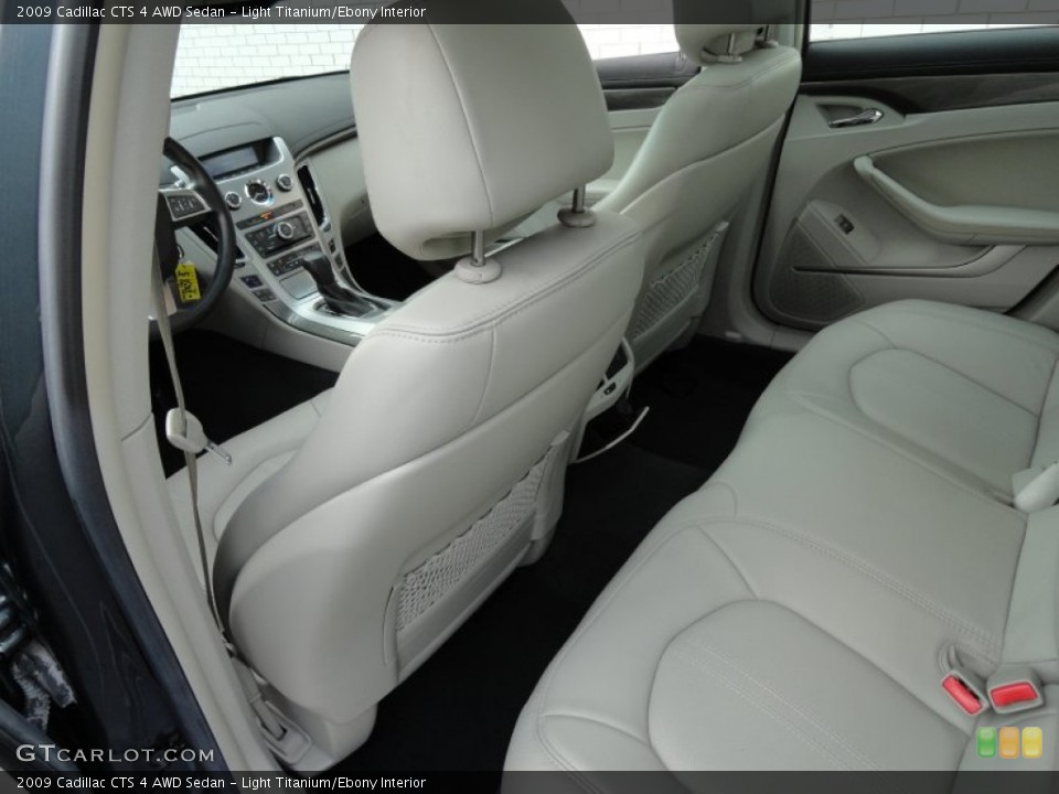 Light Titanium/Ebony Interior Rear Seat for the 2009 Cadillac CTS 4 AWD Sedan #79616326