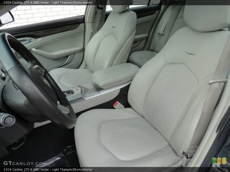 Light Titanium/Ebony Interior Front Seat for the 2009 Cadillac CTS 4 AWD Sedan #79616371