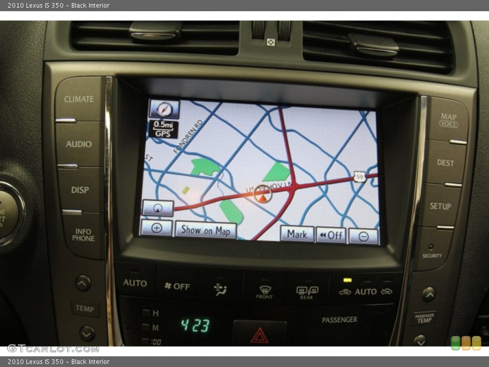 Black Interior Navigation for the 2010 Lexus IS 350 #79616383