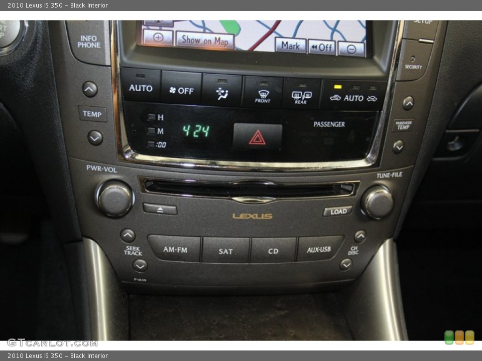 Black Interior Controls for the 2010 Lexus IS 350 #79616401