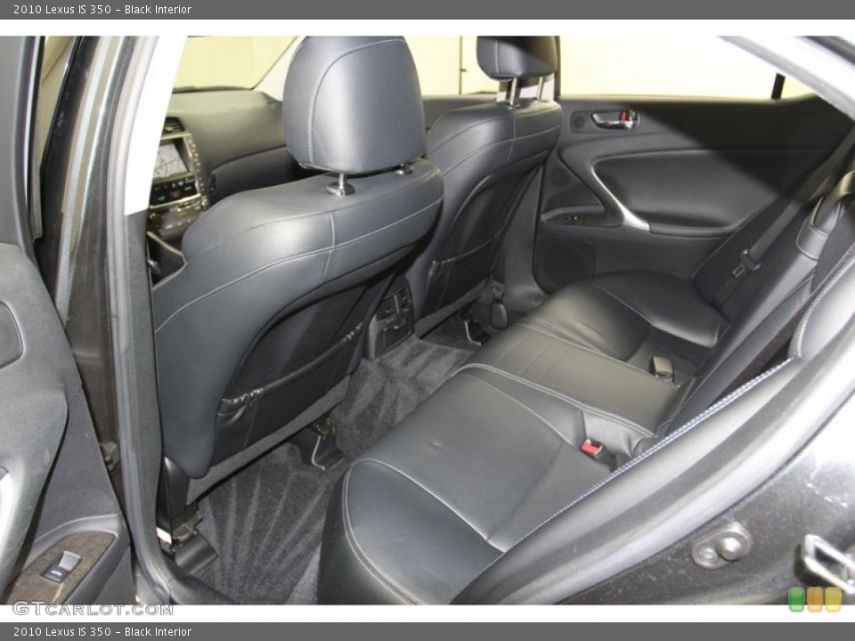 Black Interior Rear Seat for the 2010 Lexus IS 350 #79616576