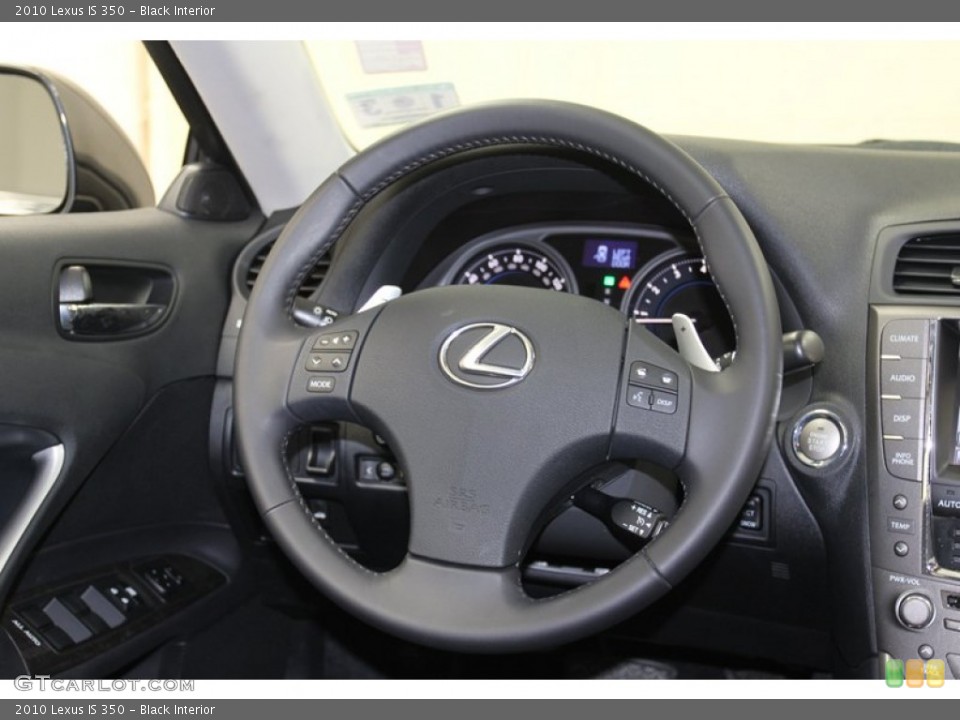 Black Interior Steering Wheel for the 2010 Lexus IS 350 #79616622