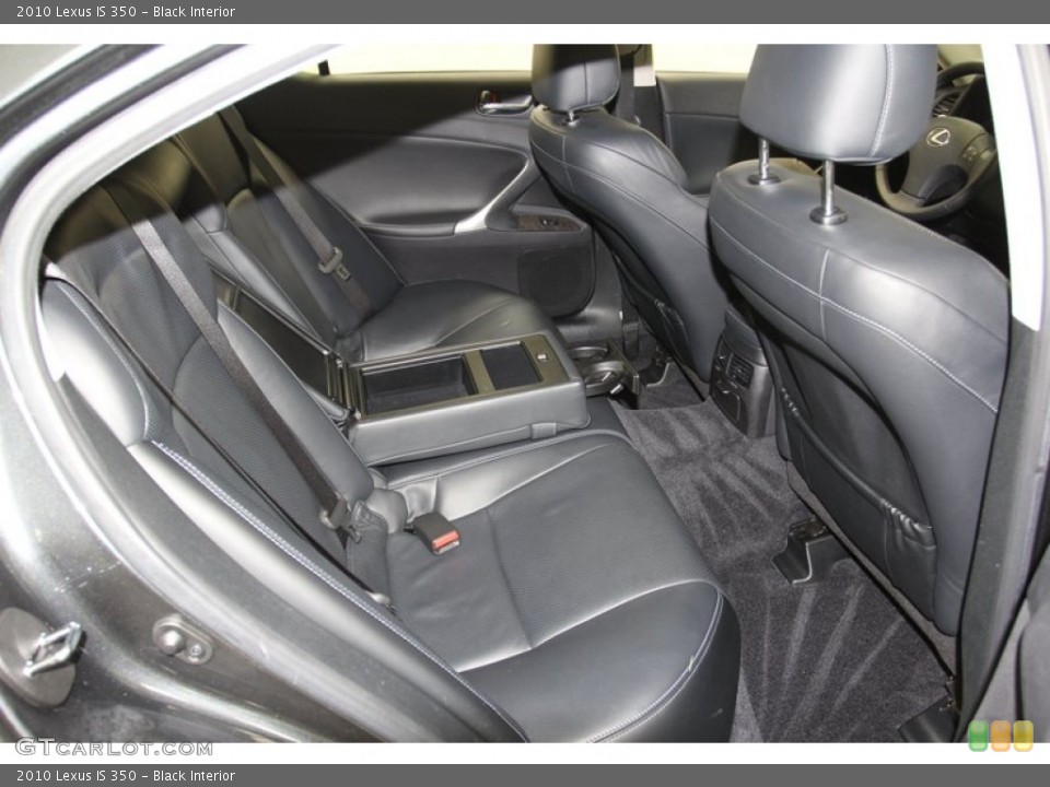 Black Interior Rear Seat for the 2010 Lexus IS 350 #79616686