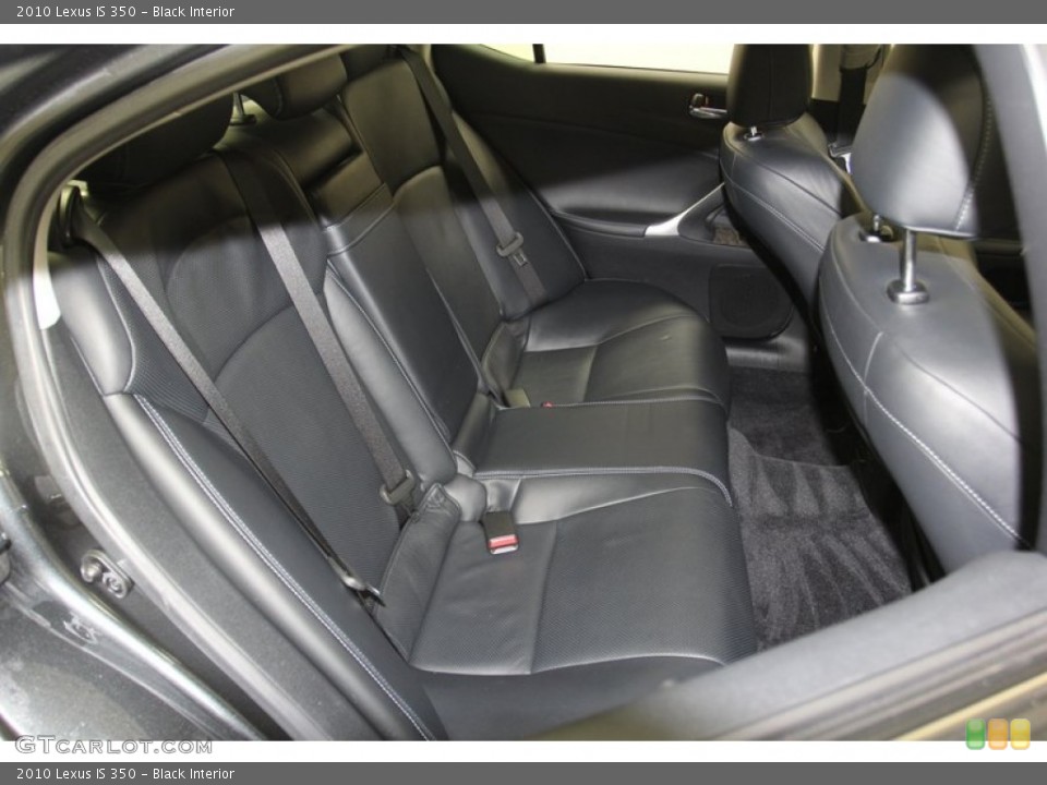 Black Interior Rear Seat for the 2010 Lexus IS 350 #79616740