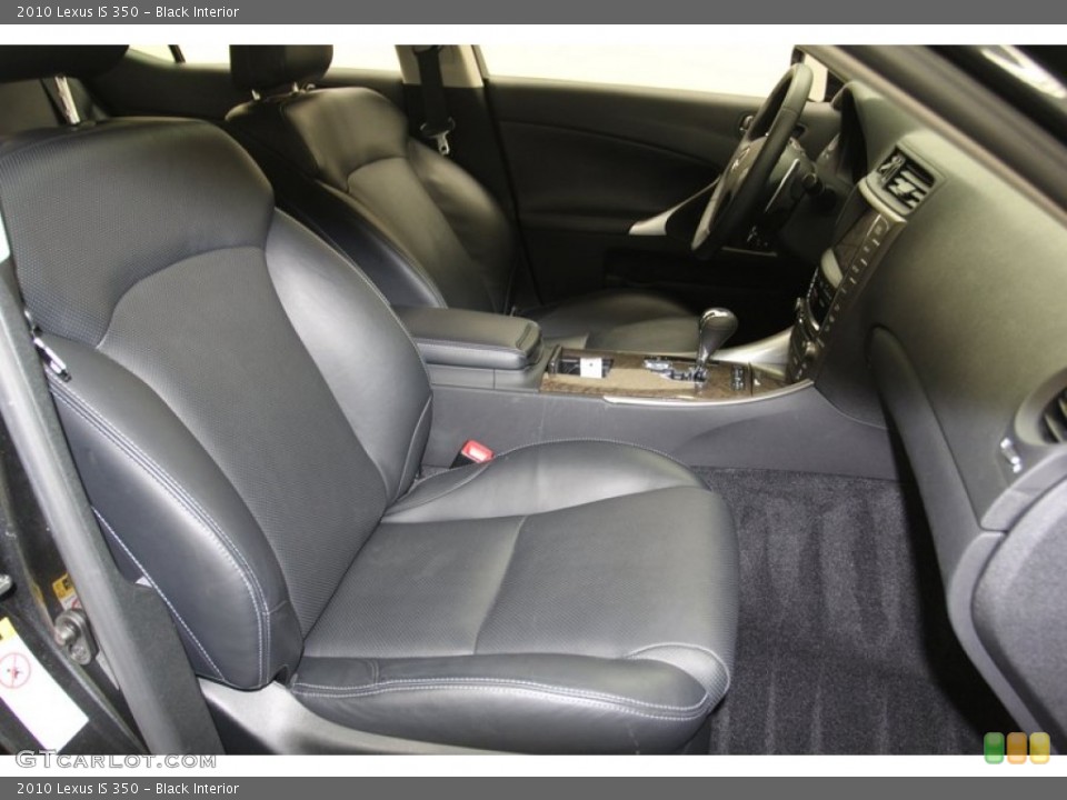 Black Interior Front Seat for the 2010 Lexus IS 350 #79616821