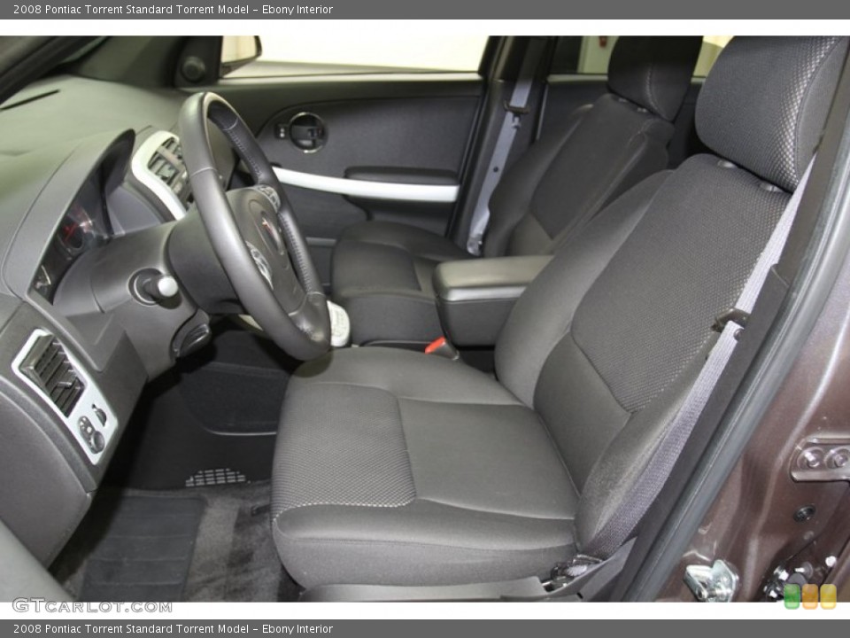 Ebony Interior Front Seat for the 2008 Pontiac Torrent  #79618303