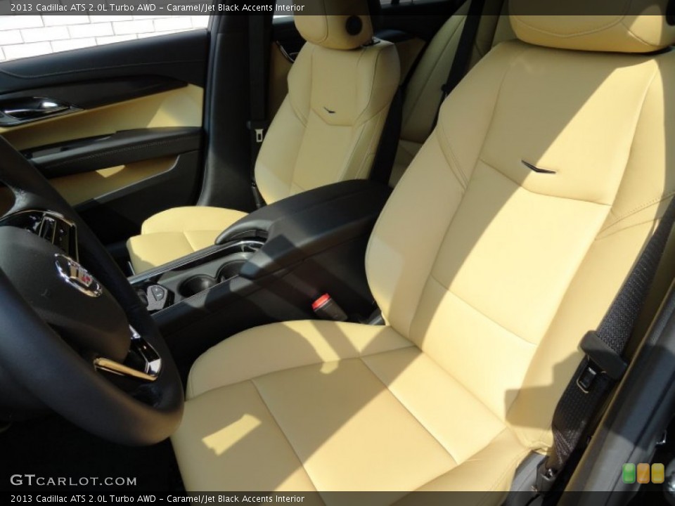 Caramel/Jet Black Accents Interior Front Seat for the 2013 Cadillac ATS 2.0L Turbo AWD #79619250