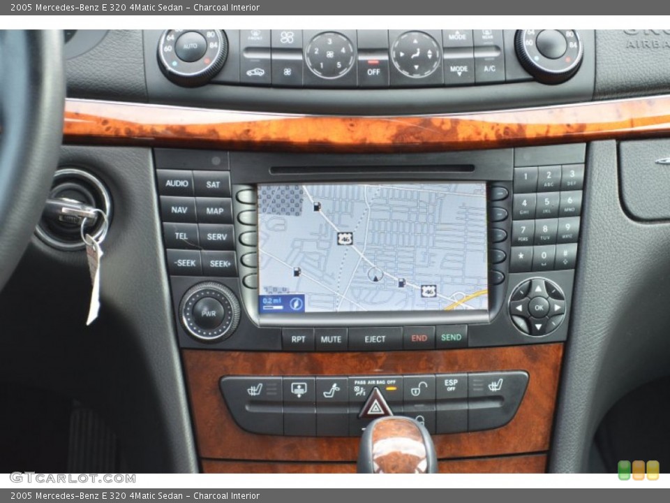 Charcoal Interior Controls for the 2005 Mercedes-Benz E 320 4Matic Sedan #79619536
