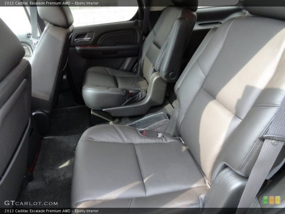 Ebony Interior Rear Seat for the 2013 Cadillac Escalade Premium AWD #79619557