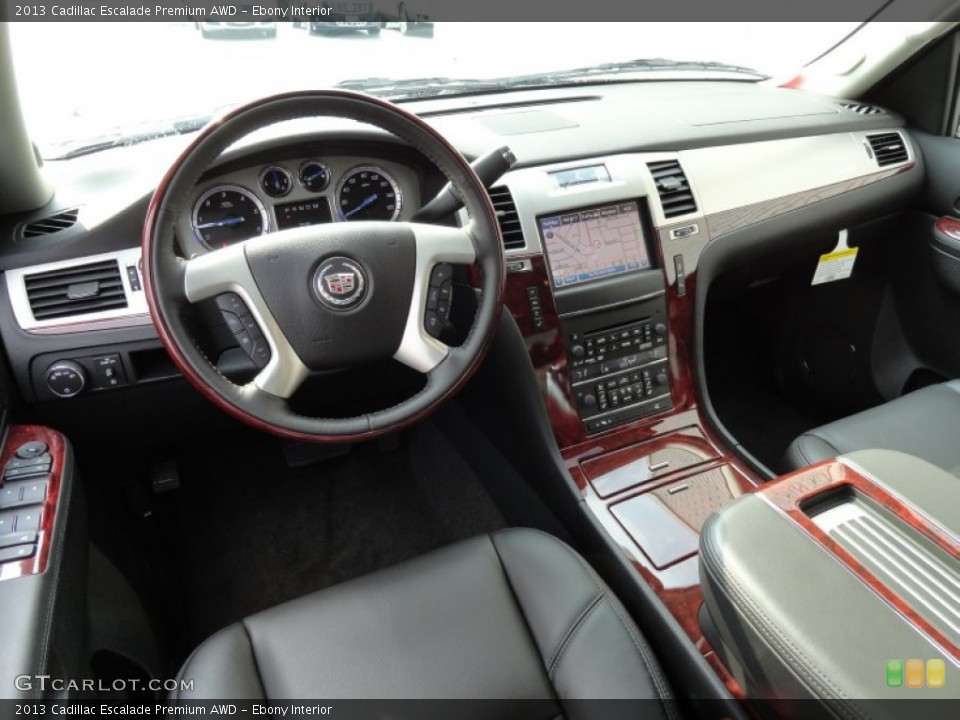 Ebony Interior Dashboard for the 2013 Cadillac Escalade Premium AWD #79619586