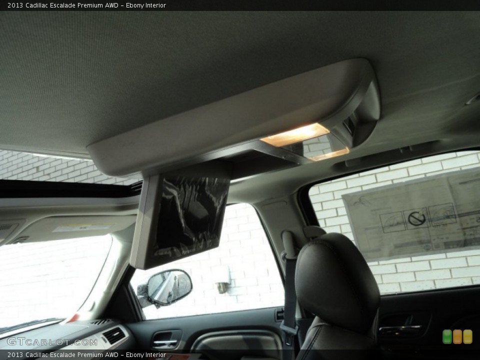 Ebony Interior Entertainment System for the 2013 Cadillac Escalade Premium AWD #79619601
